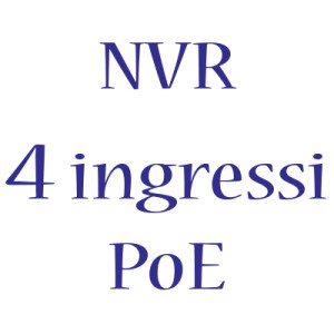 NVR Hikvision 4 Ingressi PoE