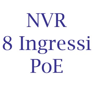 NVR Hikvision 8 Ingressi PoE