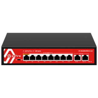 SF-SW1008HIPOE-G-115 Switch Hi-PoE 8 porte + 2 uplink Gigabit 115W Safire