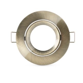 LS280-032BR/1 Supporto bronzo per lampada led - ghiera orientabile - Ø83mm - Attacco NON incluso