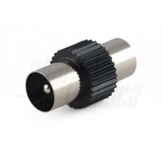 58N - Raccordo coassiale da spina 9,5 mm a spina 9,5 mm, nero - Alpha Elettronica