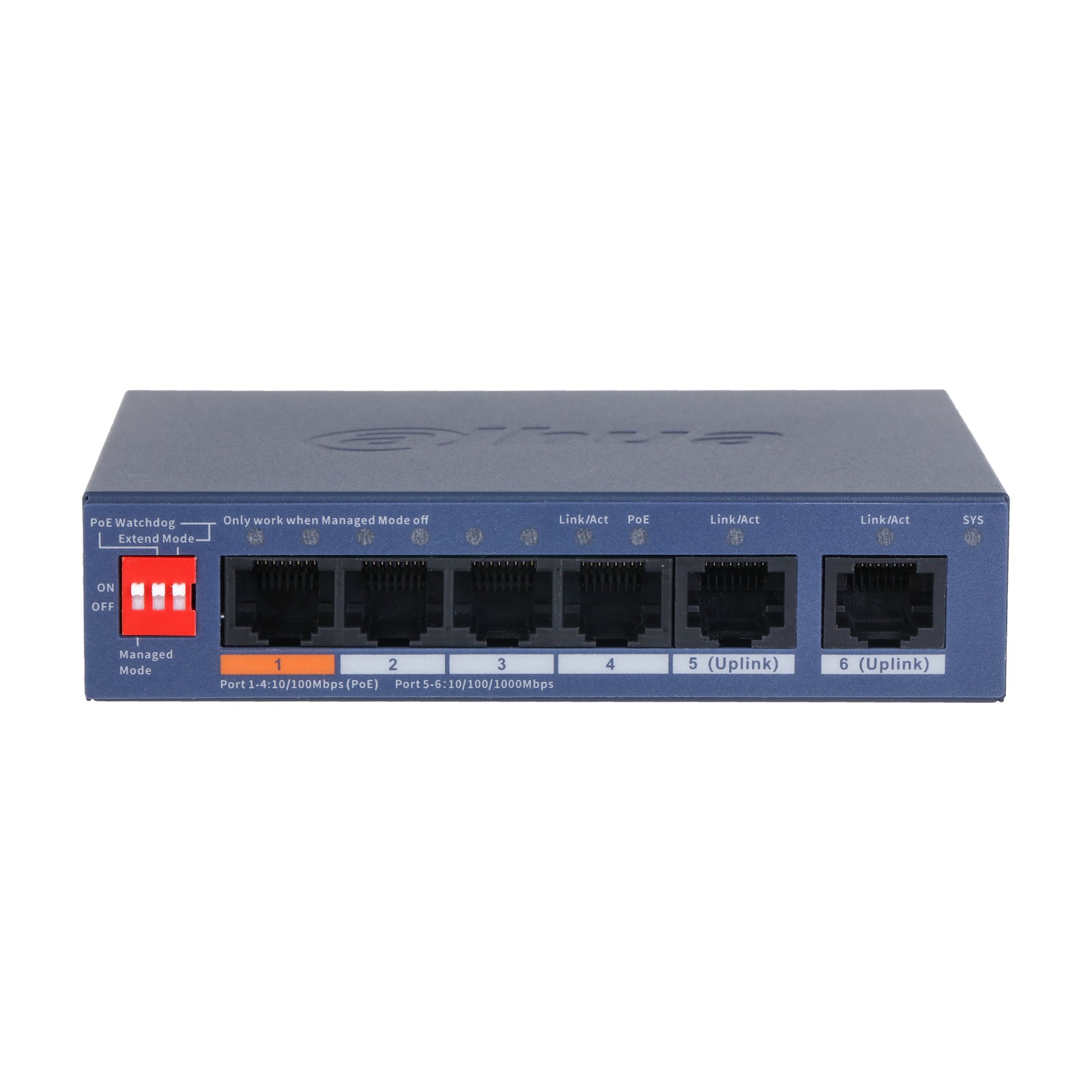 Switch Dahua CS4006-4ET2GT-60, vista frontale