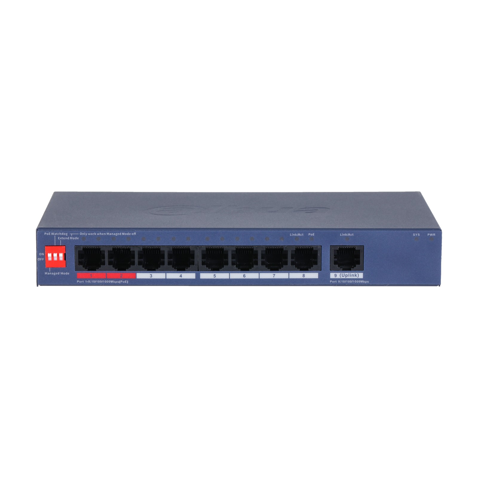 Switch Dahua CS4009-8GT-110, vista frontale