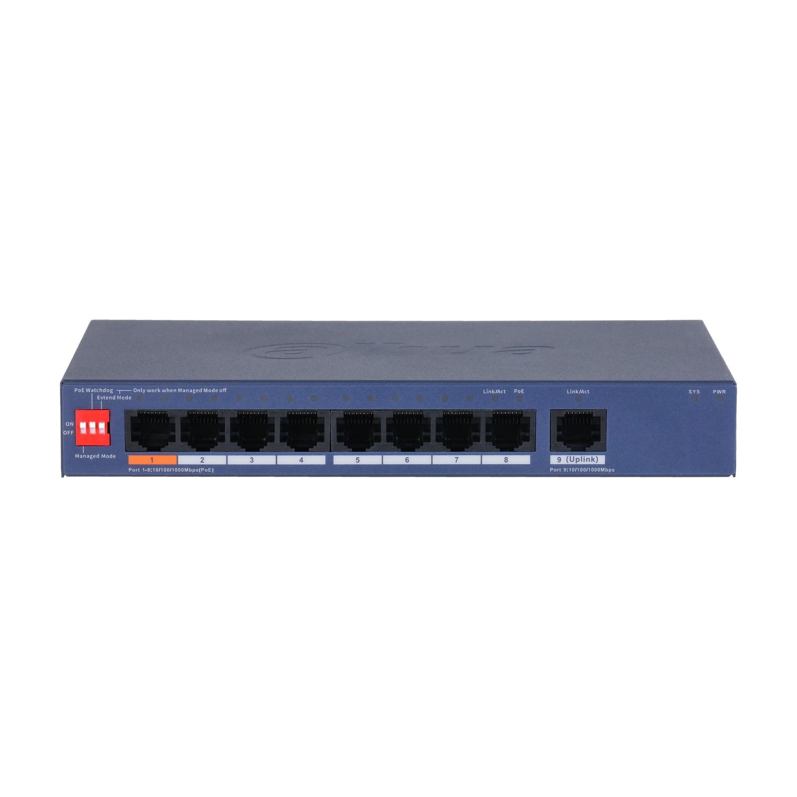 Switch Dahua CS4009-8GT-60, vista frontale