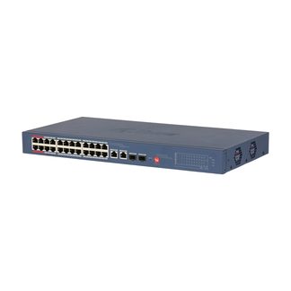 Switch Dahua CS4226-24ET-375-V2, vista a 45 gradi da sinistra