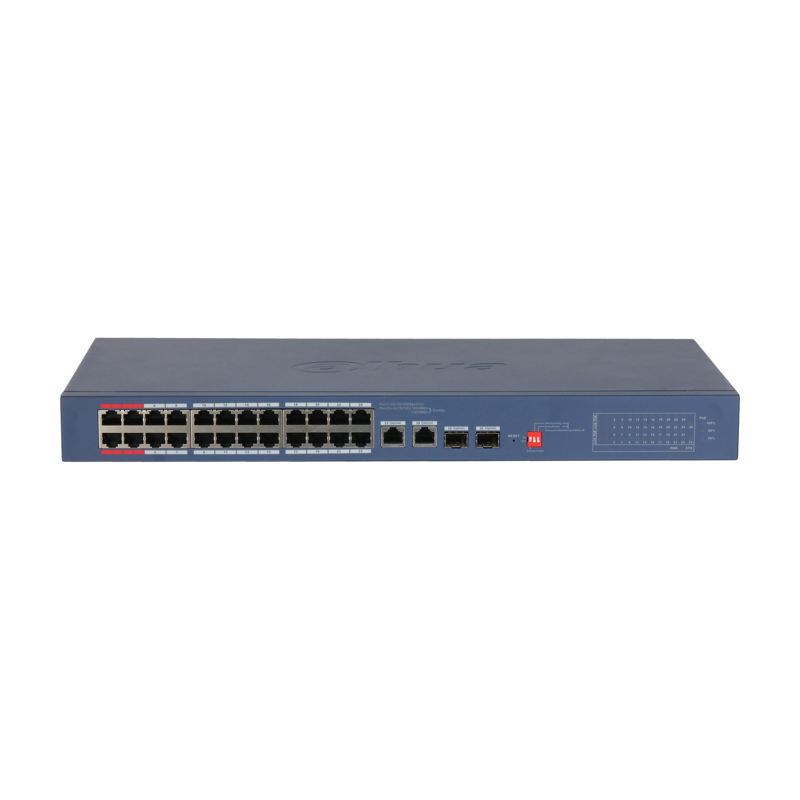 Switch Dahua CS4226-24ET-375-V2, vista frontale
