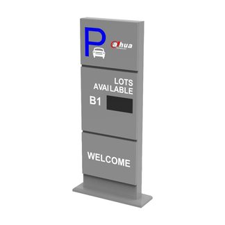Pannello LED Dahua IPMPGI-211AA per parcheggi, vista a 45° con logo
