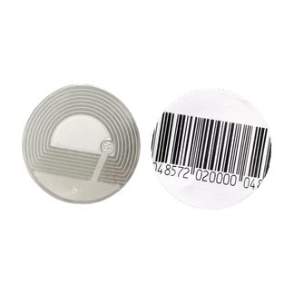 Etichetta antitaccheggio RF Dahua ISC-ETR1-R33 rotonda bianca con barcode