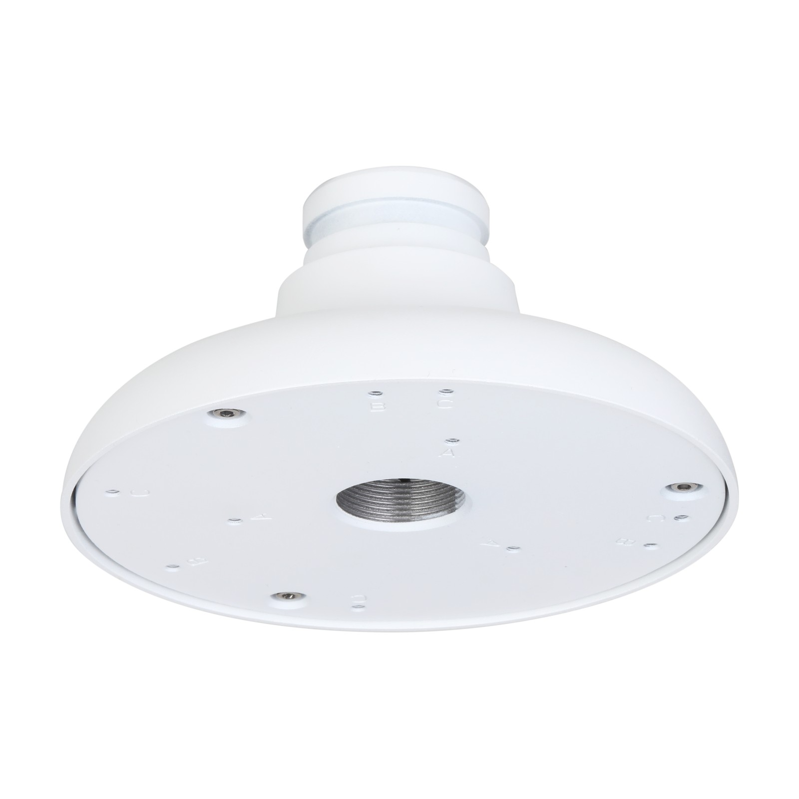 Adattatore di fissaggio Dahua PFA10C bianco, vista laterale