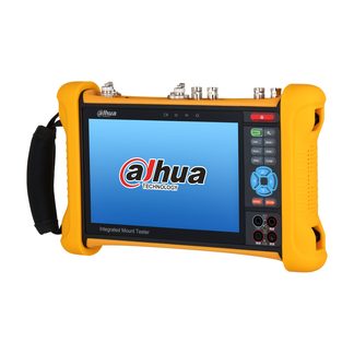 Tester CCTV Dahua PFM906-E-V2, vista tre quarti da sinistra