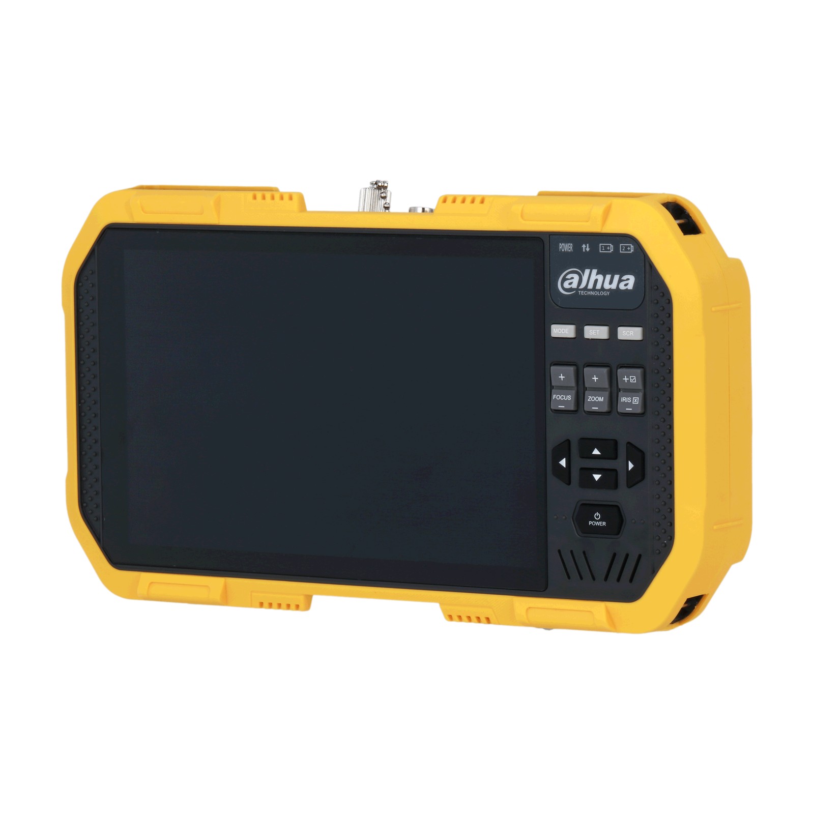 Tester touch Dahua PFM907-E, vista laterale con porte e connettori