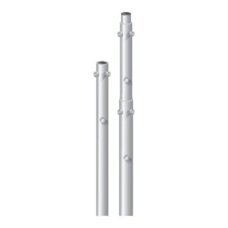 PL2110 - Palo 2 m Ø 100x3 con bulloni e dadi M10 - Fava