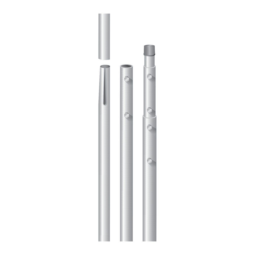 PL2534 - Palo 2 m Ø 45x1 con dadi M8 - Fava