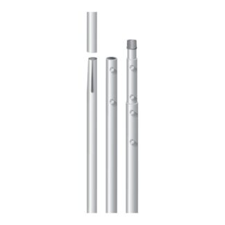 PL2551 - Palo 2 m Ø 45x1,4 con dadi M8 - Fava