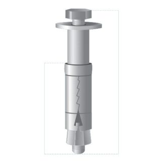 ZN1539AV50 - Tassello a espansione M8 con vite 8x50 - Fava