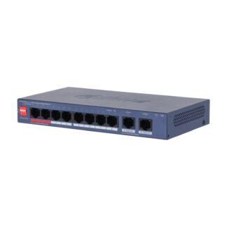 CS4010-8GT-110-V2 - Switch Cloud Managed Gigabit a 10 porte, 8 PoE con budget 110 W totali (802.3bt), 2 uplink, gestione Web e Cloud, VLAN - Dahua