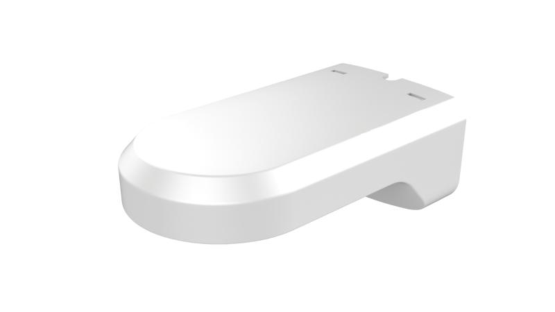 Supporto da parete bianco in termopolimero temprata 223.9x80x125.8 mm, peso 450 g